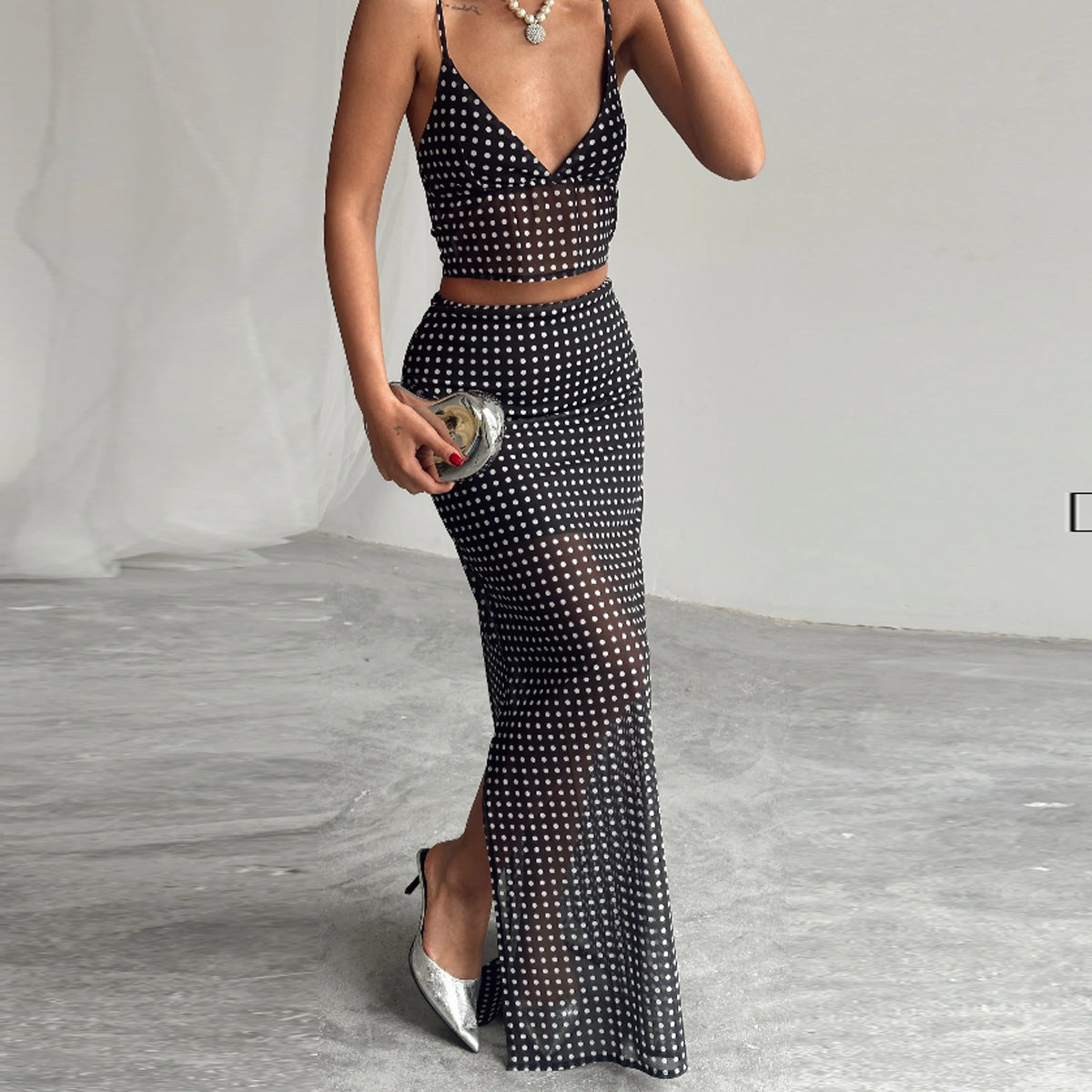 Stylish And Minimalist Design Womens Long Dress Set