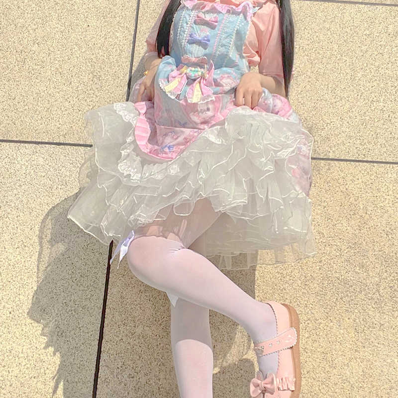 Short Four-layer Soft Veil Boneless Lolita Crinoline
