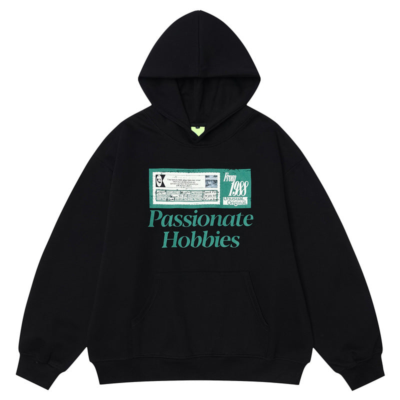 Kreativ Retro Nostalgisk Printet Sweater Hættetrøjer til Mænd og Kvinder