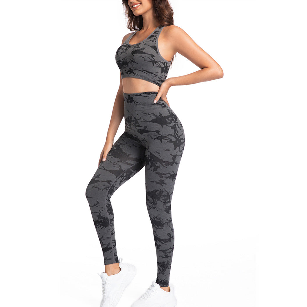 Fitness Sports Bra High-waist Butt-lifting Tight Leggings