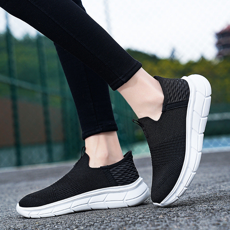 Flyknit Breathable And Comfortable Couple Style One Step Casual Sports Shoes Large