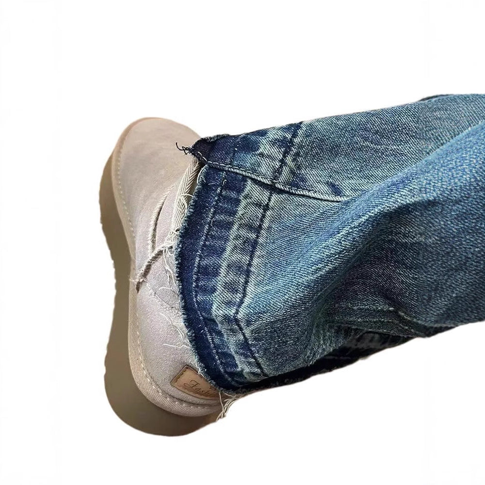 Chic Retro Bootcut Denim Jeans For Fall With A Premium Elevated Vibe