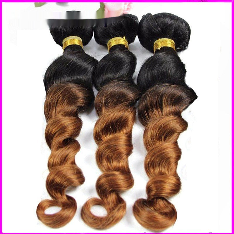 10A Ombre  loose deep wave Peruvian human virgin hair