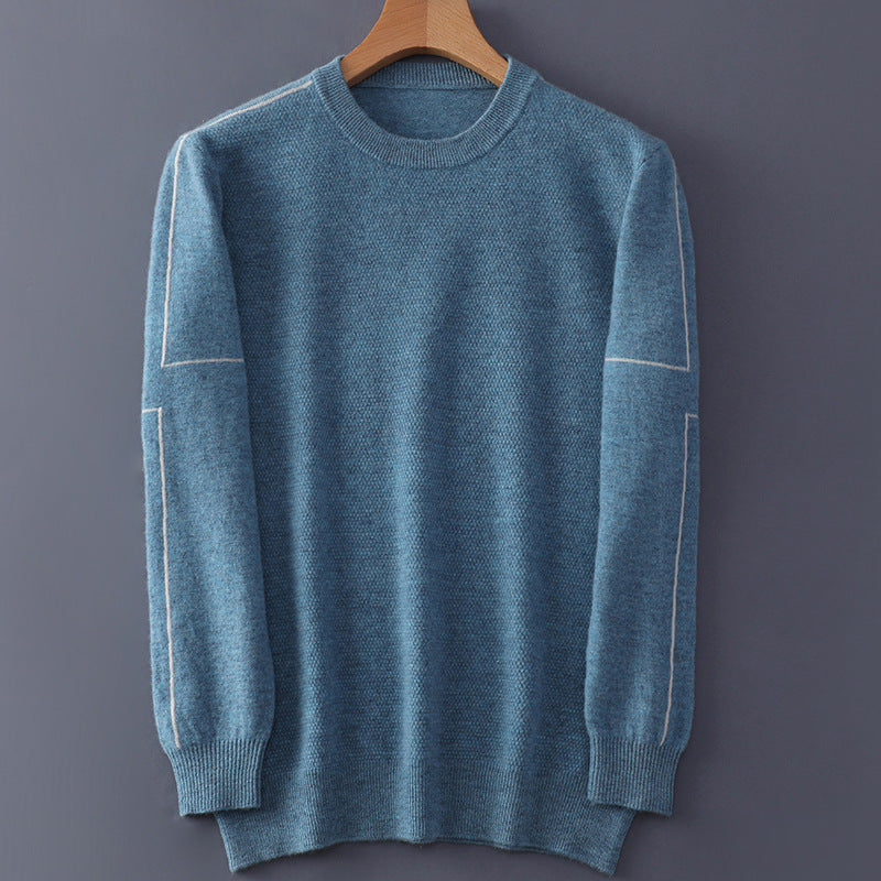 Cardigan i kontrastfarver til mænd, casual og moderne
