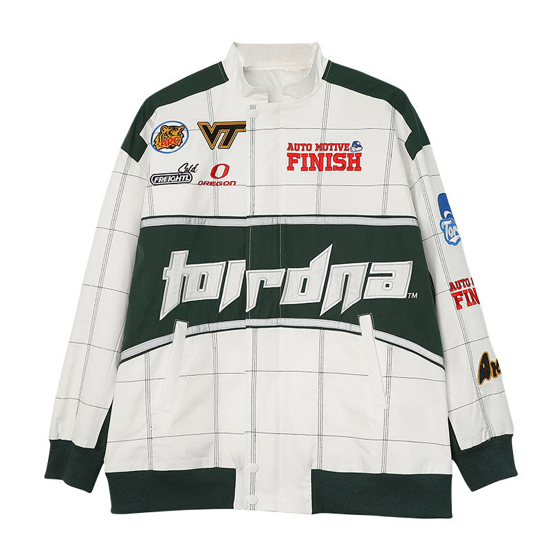 Retro Racing Suit Jacket Men's And Women's Baseball Uniform