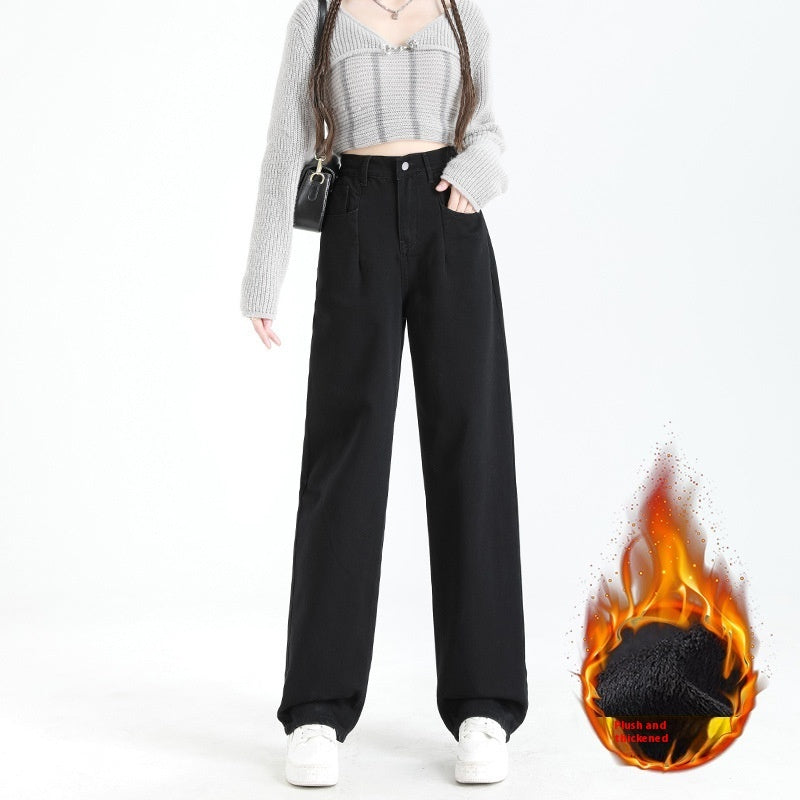 Women's Thin Straight Loose Slimming Elastic Waist Pants