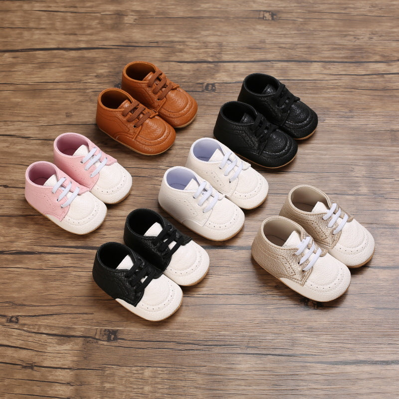 Spring And Autumn Baby And Infant Soft Rubber Sole Slide Proof And Anti-drop Toddler Shoes