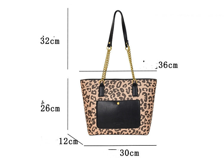 Leopard Print Autumn Shoulder Underarm Bag
