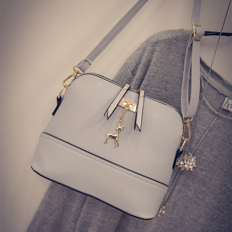 Dametaske med enkelt tandstikker-mønster, fashion crossbody skuldertaske