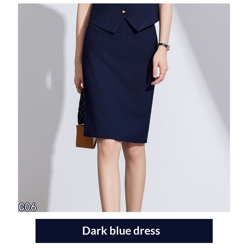 Sleeveless Vest Set With Wide-leg Pants