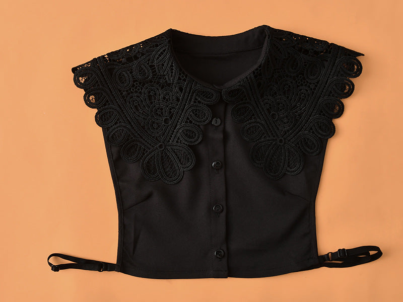 New Product Bust Collar Chiffon Inner Base Sweater