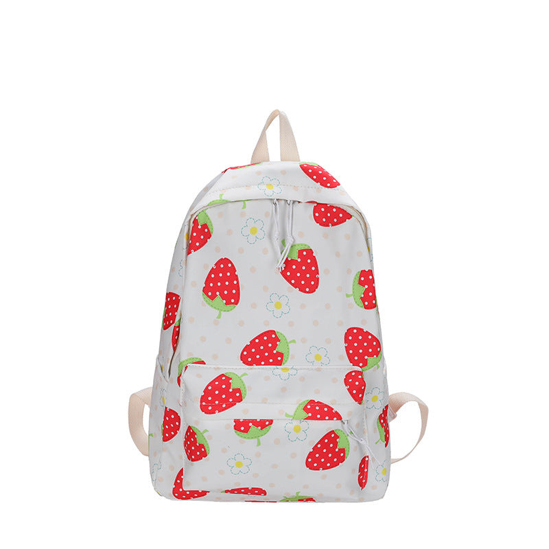 Fashion Canvas Backpack Cartoon Girl Cute Large Capacity Casual All-match Backpack