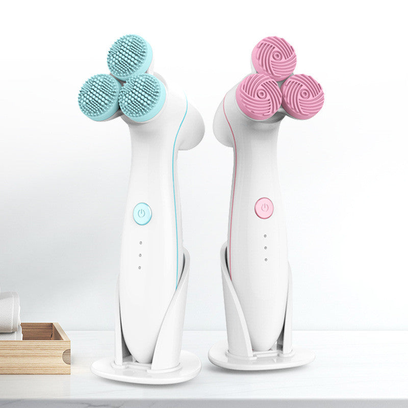 3D Smart Massage-renser Elektrisk renser Elektrisk silikone ansigtsrenser