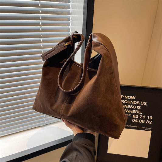 Stylish Minimalist And Laid-back Large-capacity Tote Bag For Women