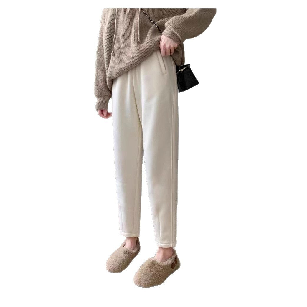 Womens Stylish Casual Padded Loose-fitting Pants