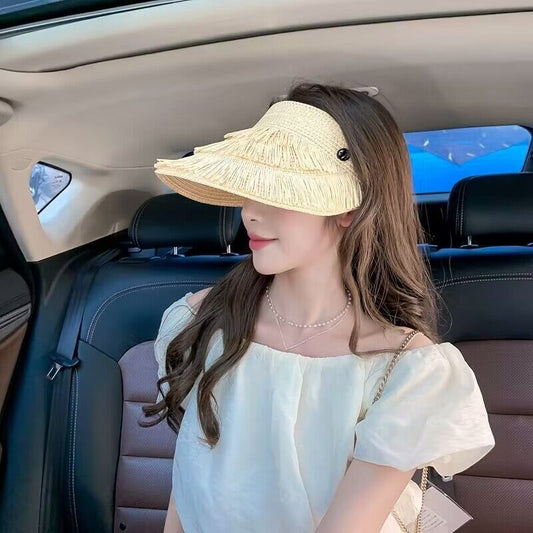Protection By The Sea Outdoor Headband Sun Hat Spring And Summer Wide-brimmed Hat