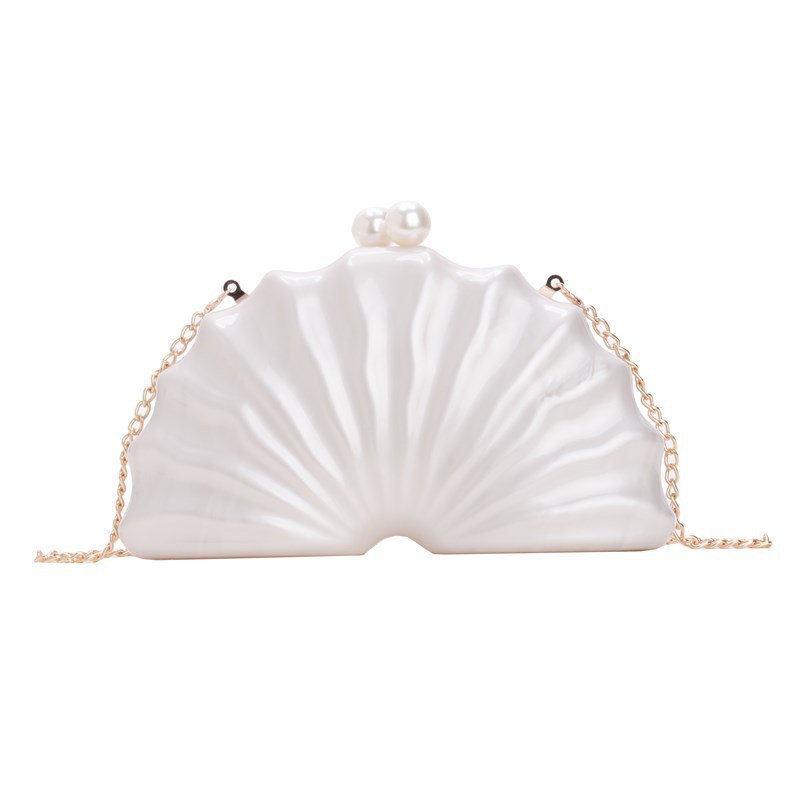 Stylish Acrylic Shell-shaped Clutch Bag Luxury Fashion Evening Bag