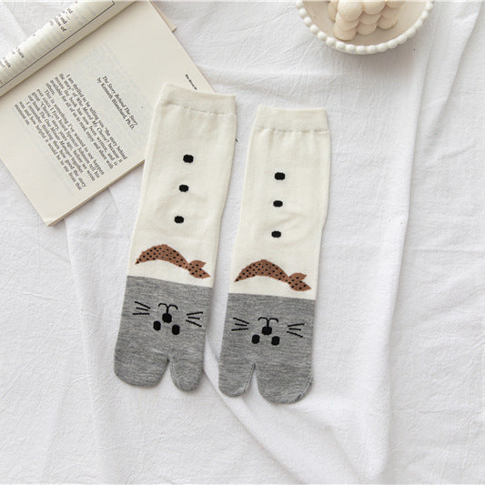 Women's Versatile Cartoon Tube Socks