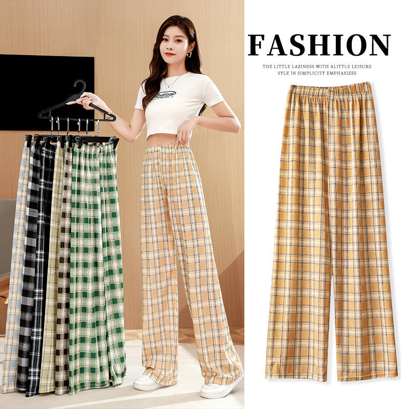 New High Waist Skinny Straight Wide Leg Pants