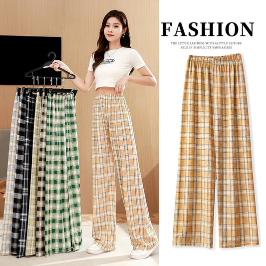 New High Waist Skinny Straight Wide Leg Pants