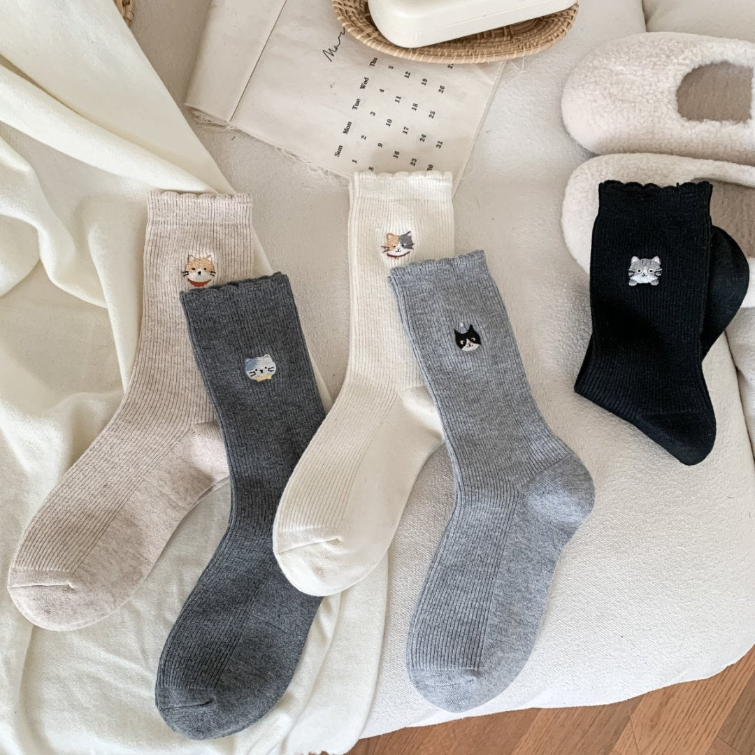 Autumn Winter Faux Wool Thick Womens Socks