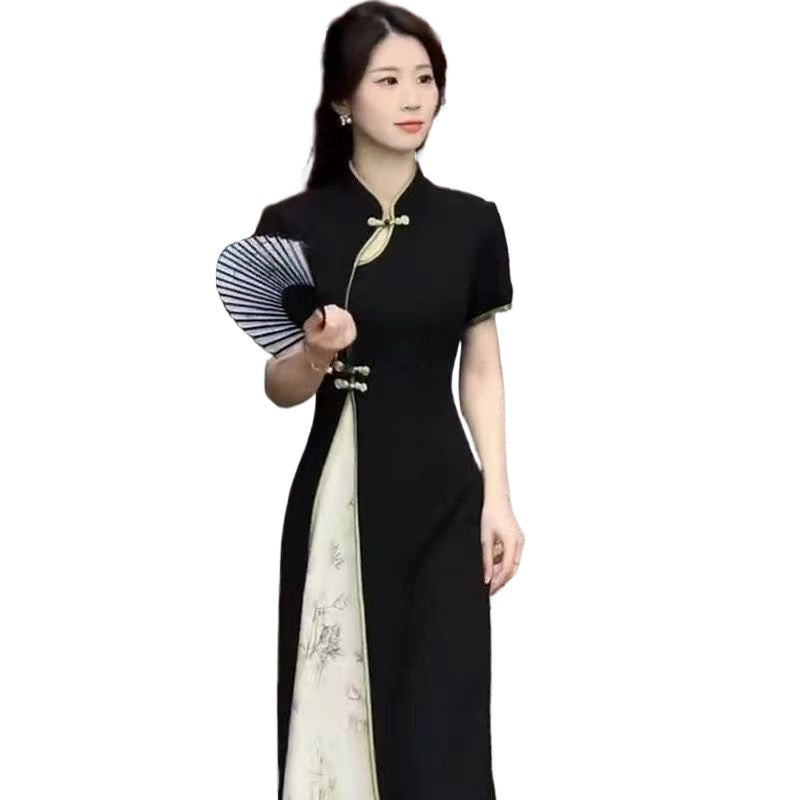 Womens Stylish Refined And Slimming New Chinese Style Dress