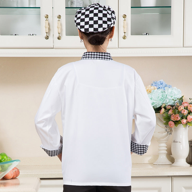 Short Sleeve Chef Long Suit Baker Workwear Cake Store