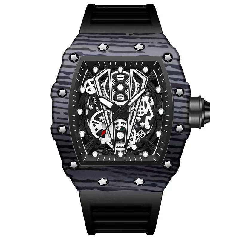 Bucket Shaped Quick Waterproof Men's Quartz Watch