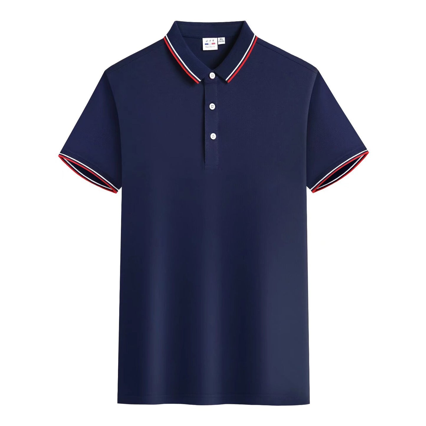 Embroidered Lapel Summer Short Sleeve