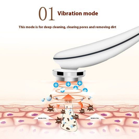 Inductive Therapeutical Instrument Quantum Sr Beautification Tool Red And Blue Light Vibration Massager Facial Cleansing And Firming Household