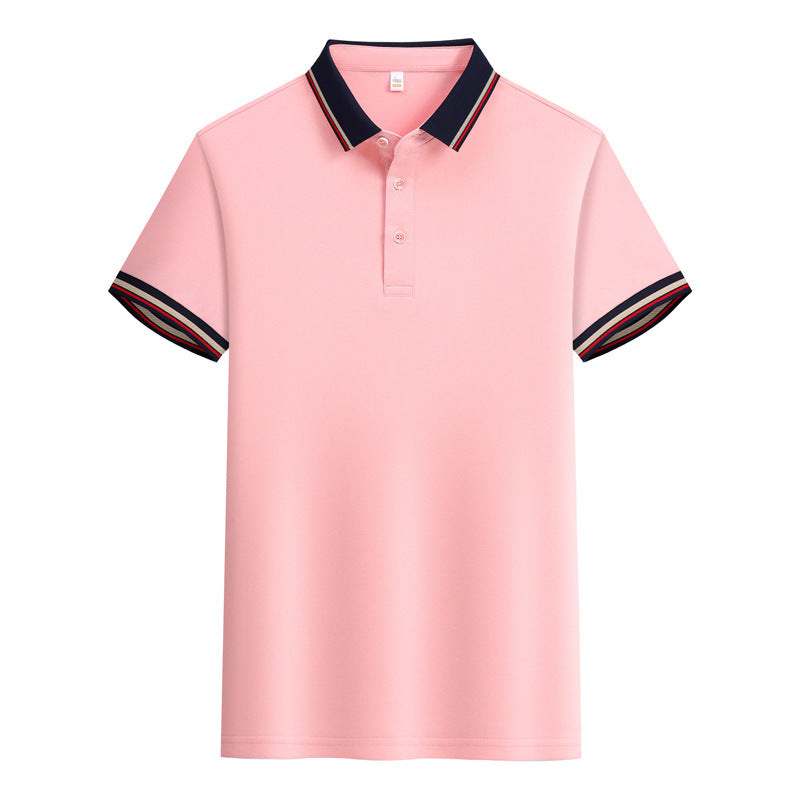 Summer Polo Shirt Solid Color Overalls