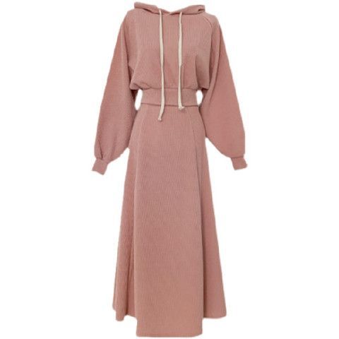 Womens Fashionable Casual Sweatshirt And Skirt Set