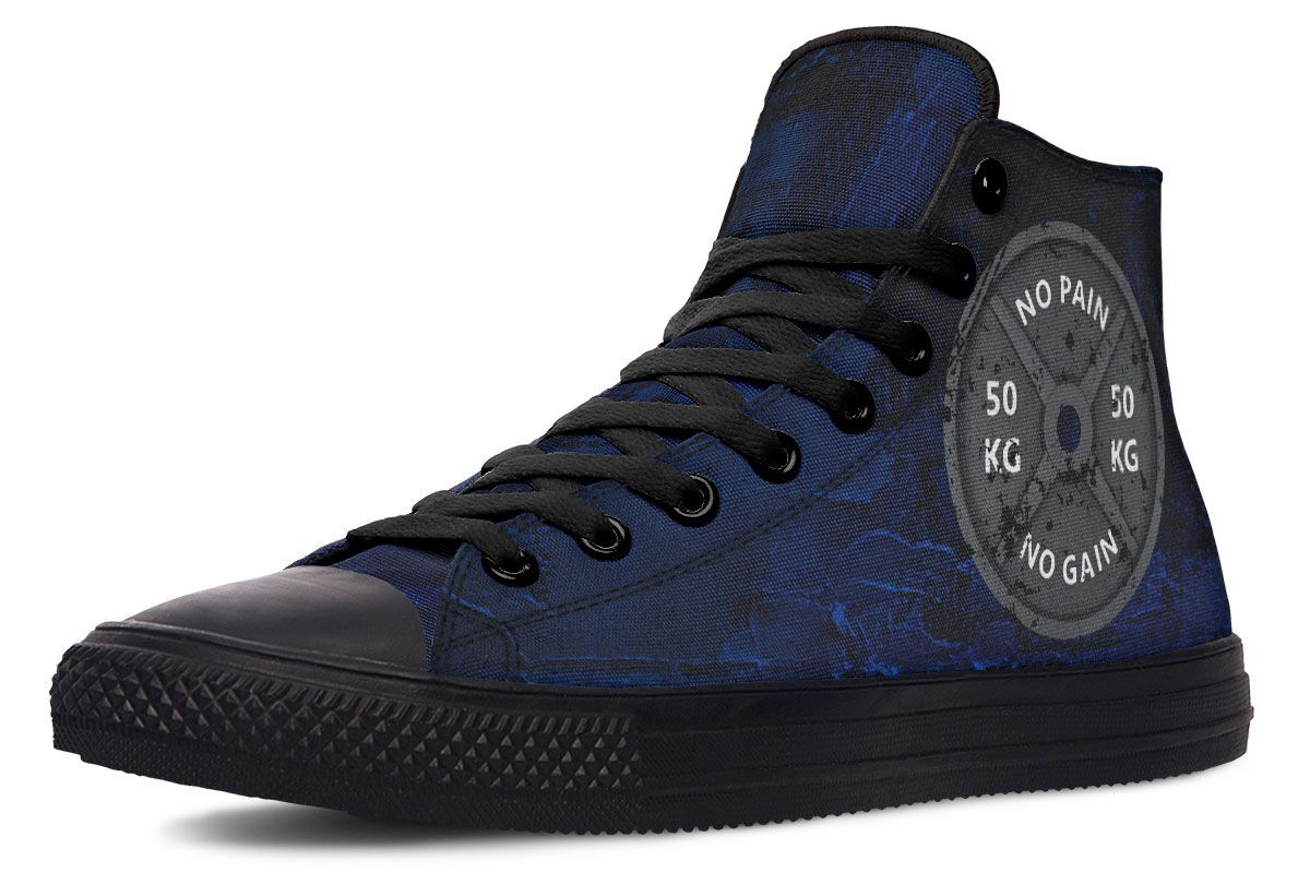Men's And Women's Fashion Color Printing High-top Canvas Shoes
