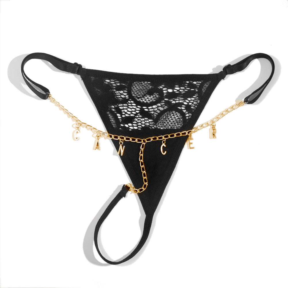Stainless Steel Letter Pendant Shorts