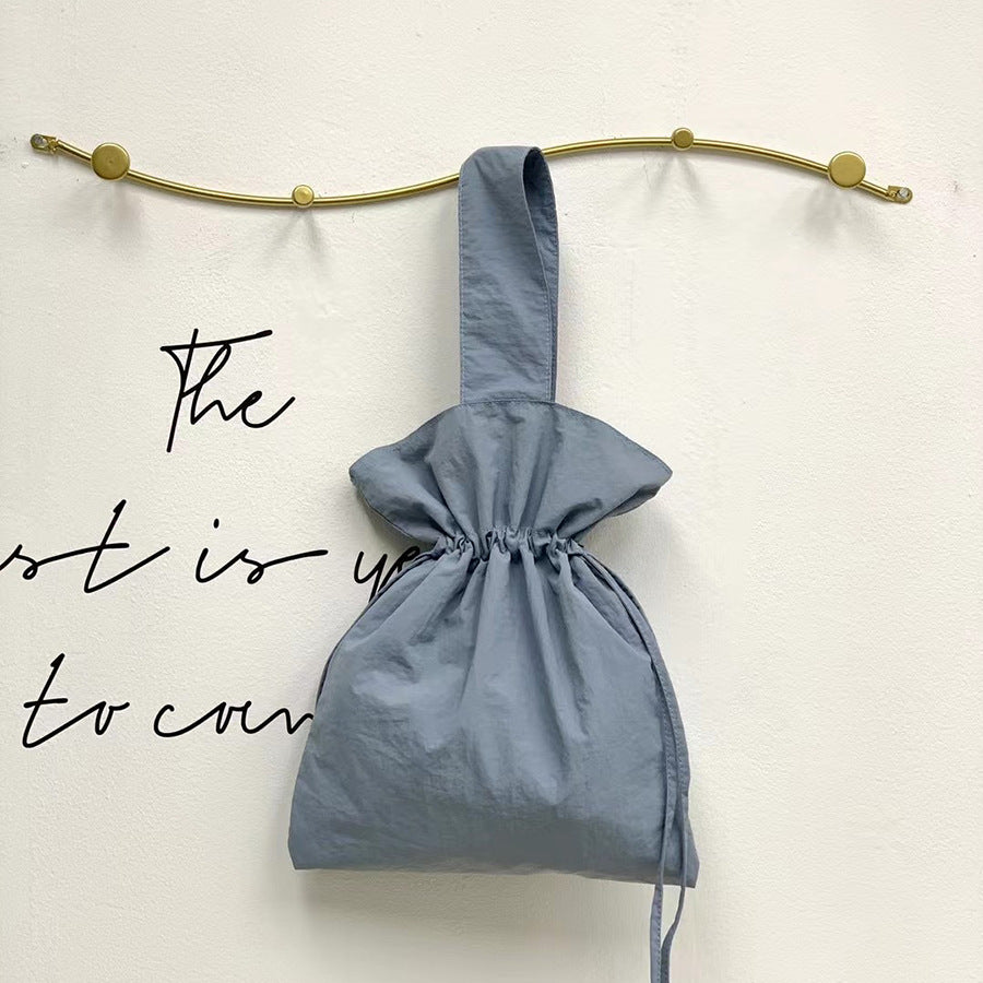 Women's Fashion Casual Simple Nylon Cloth Bucket Bag