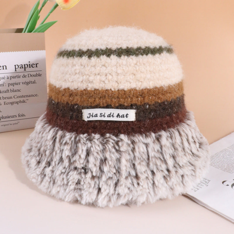 Autumn And Winter Dopamine Knitted Wool Cap Women's Warm Korean Style