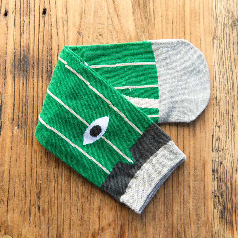 Men's Mid-calf Length Sock Creative Eyes Men's Socks Autumn And Winter Cotton Sock