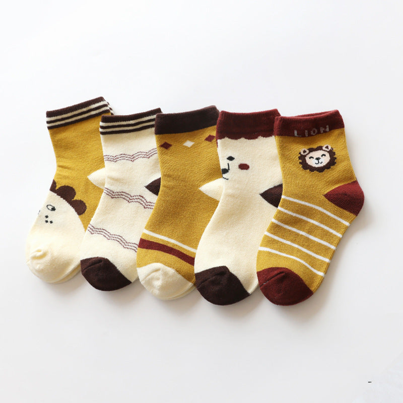 Cartoon Animal Cotton Socks For Boys And Girls