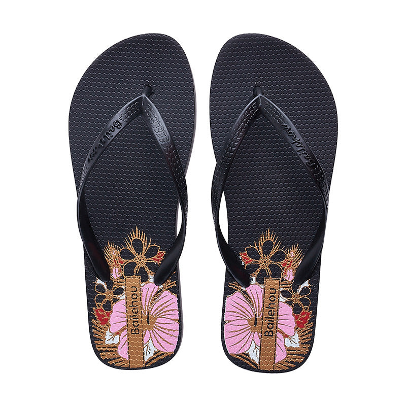Women's Summer Flip-flops Printed PVC Non-slip