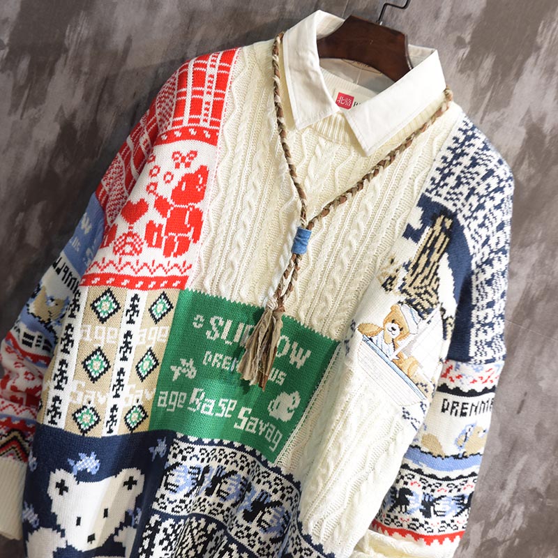 Sweater til mænd Vinter Tide Brand Rund Hals Pullover Sweater