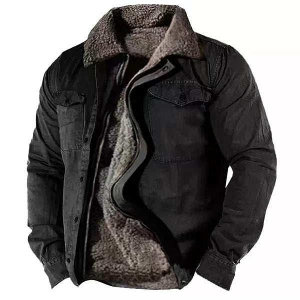 Casual Zipper Loose, Youth Cotton Jacket