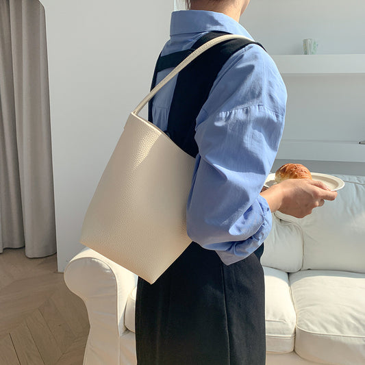 Single Shoulder Round Bag Women's Large Capacity Simple