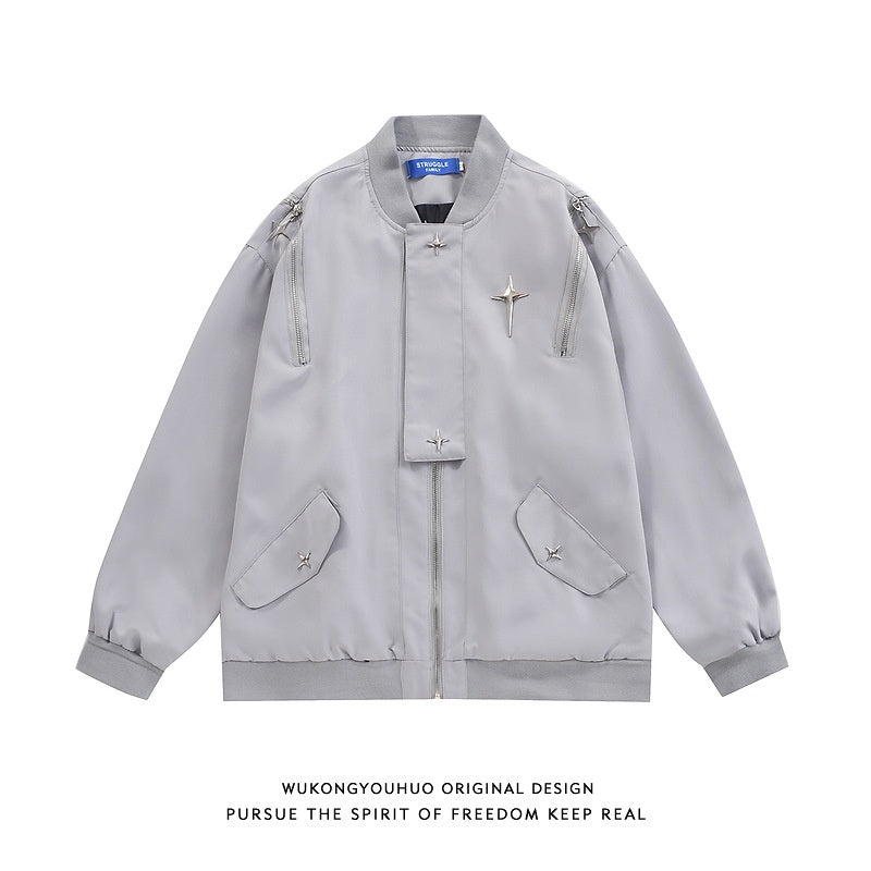 Retro Street Loose All-match Couple Casual Jacket