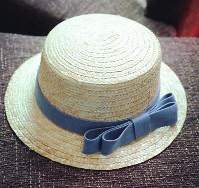 Mesh Polka Dot Bow Straw Women's Straw Hat