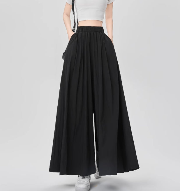 High-grade Half-length Dress High Waist Drooping Slimming Wide Leg Culottes