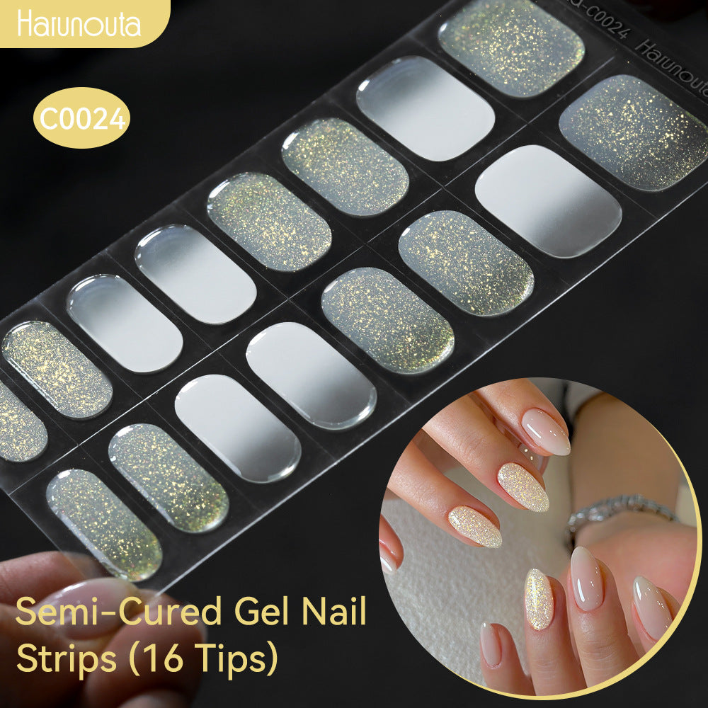 Nail Stickers UV Gel Nail Sticker Semi-curing
