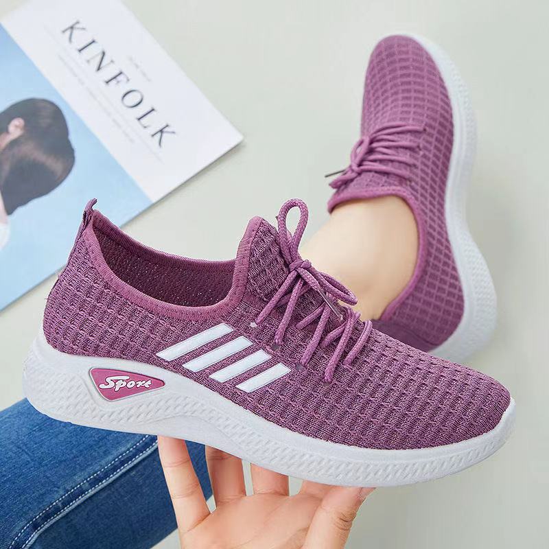 Kvinders sneakers Blød sål afslappede lave løbesko