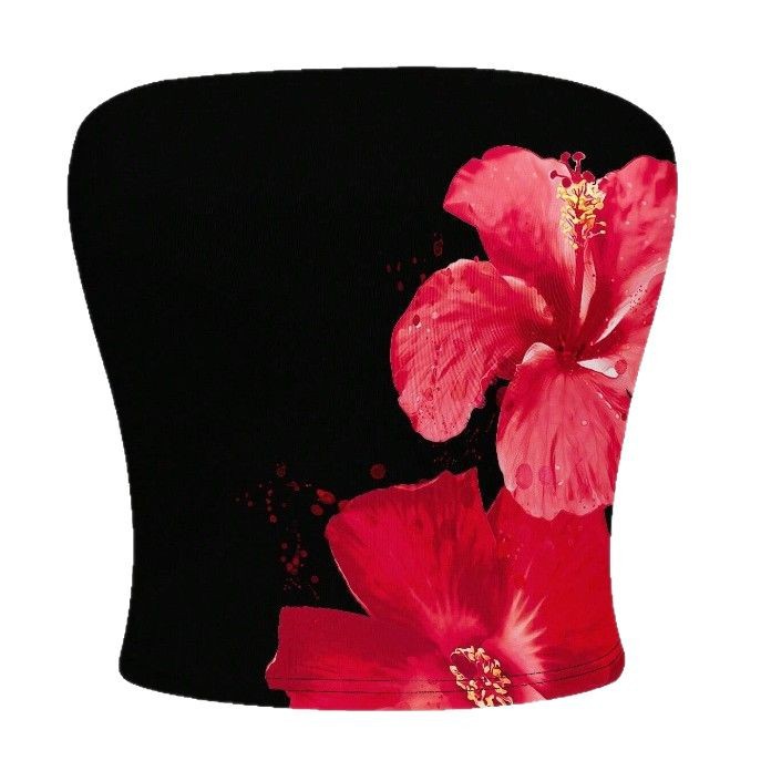 Women's Floral Print Top Sleeveless