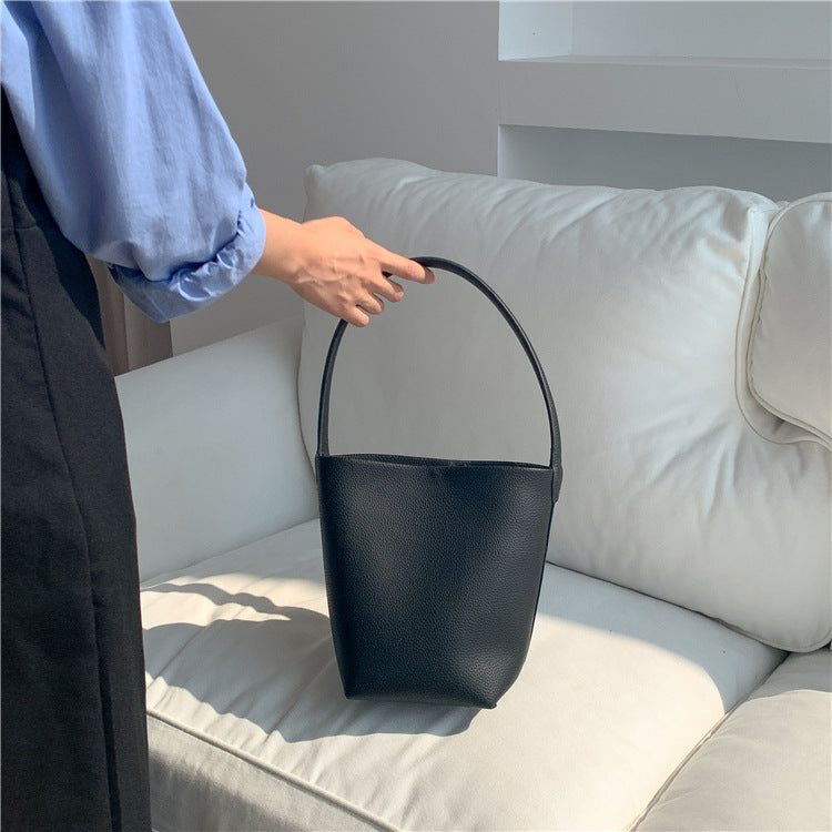 Single Shoulder Round Bag Women's Large Capacity Simple