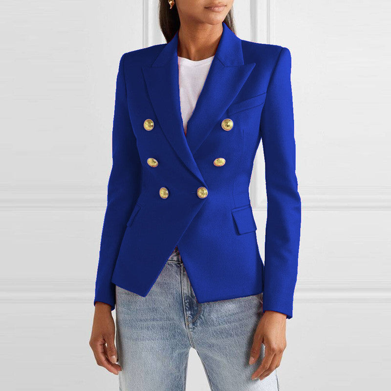 Solid-color Fashionable Casual Suit Jacket